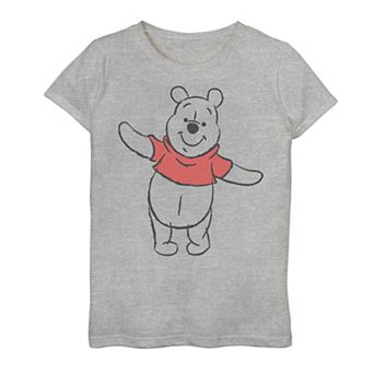 Disney's Winnie The Pooh Girls 7-16 Art Bear Sketch Graphic Tee
