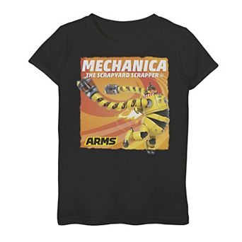 Girls 7-16 Arms Mechanica The Scrapyard Scrapper Poster Graphic Tee