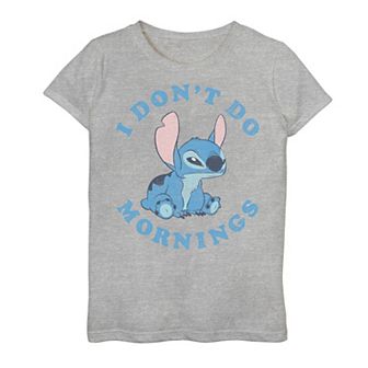 Disney's Lilo & Stitch Girls 7-16 I Don't Do Mornings Graphic Tee