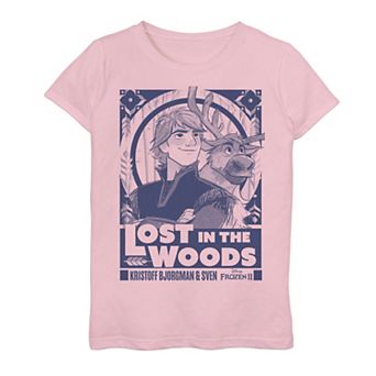 Disney's Frozen 2 Girls 7-16 Kristoff & Sven Lost In The Woods Poster Graphic Tee
