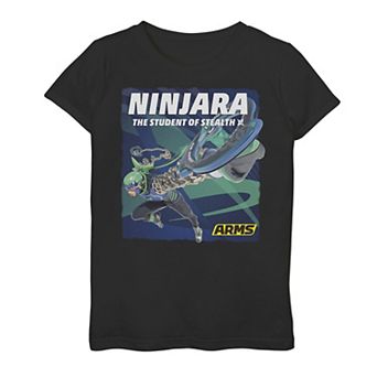 Girls 7-16 Arms Ninjara The Student Of Stealth Poster Graphic Tee