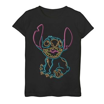 Disney's Lilo & Stitch Girls 7-16 Neon Stitch Outline Graphic Tee