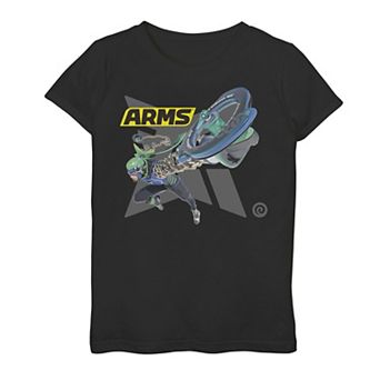 Girls 7-16 Arms Ninjara Logo Graphic Tee