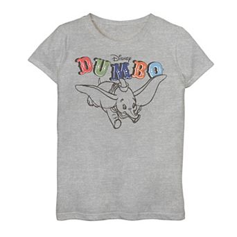 Disney's Dumbo Girls 7-16 Retro Flying Circus Title Graphic Tee