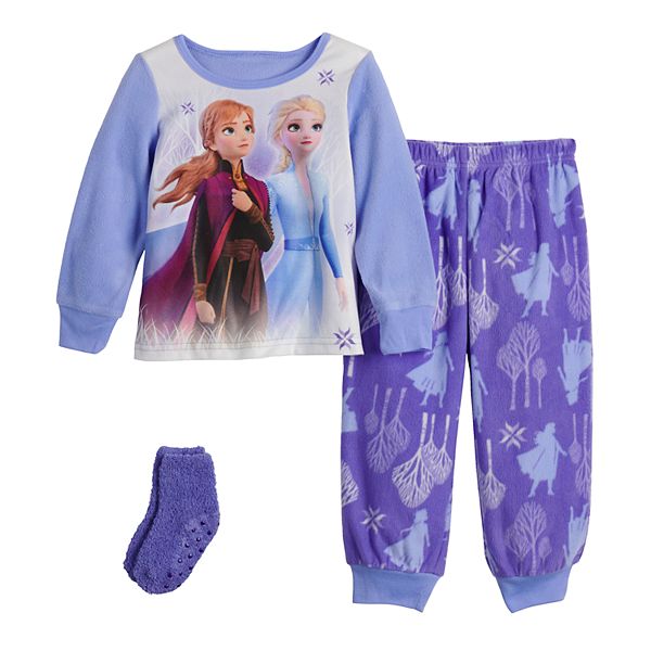 Disney s Frozen 2 Elsa Anna Toddler Girl Sisters Fleece Pajama