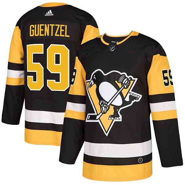 Adidas '22-'23 Reverse Retro Pittsburgh Penguins Jake Guentzel #15 Adizero Authentic Jersey, Men's, Size 46, Black
