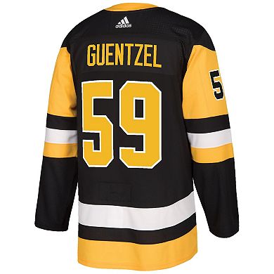 Men's adidas Jake Guentzel Black Pittsburgh Penguins Authentic Player Jersey