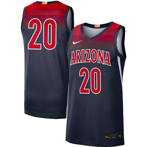 Men's Nike 20 Navy Arizona Wildcats Limited Basketball Jersey
