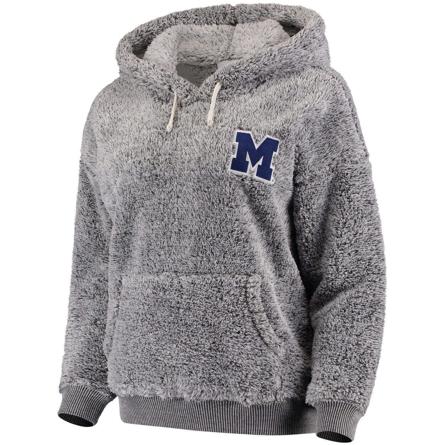 heathered sherpa hoodie