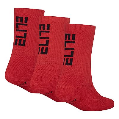Kids Nike 3-Pack Elite Dri-FIT Basketball Crew Socks