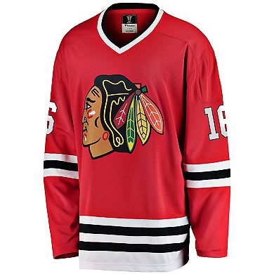 Men's Fanatics Branded Eddie Olczyk Red Chicago Blackhawks Premier Breakaway Retired Player Jersey