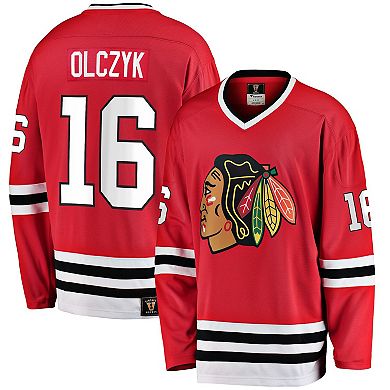 Men's Fanatics Branded Eddie Olczyk Red Chicago Blackhawks Premier Breakaway Retired Player Jersey