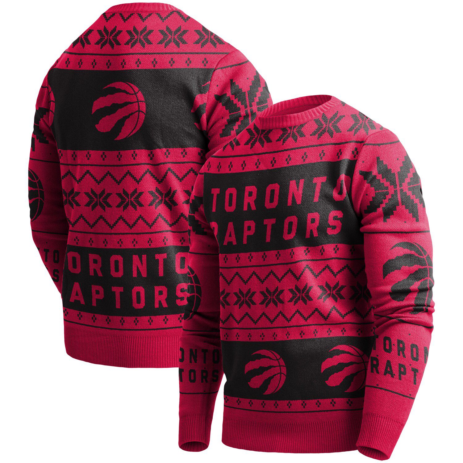 toronto raptors ugly sweater