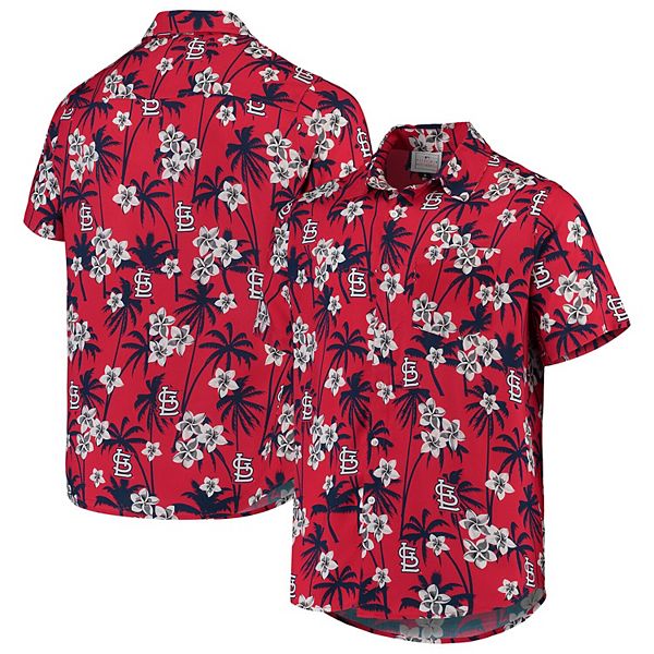 Men's Red St. Louis Cardinals Floral Button-Up Shirt