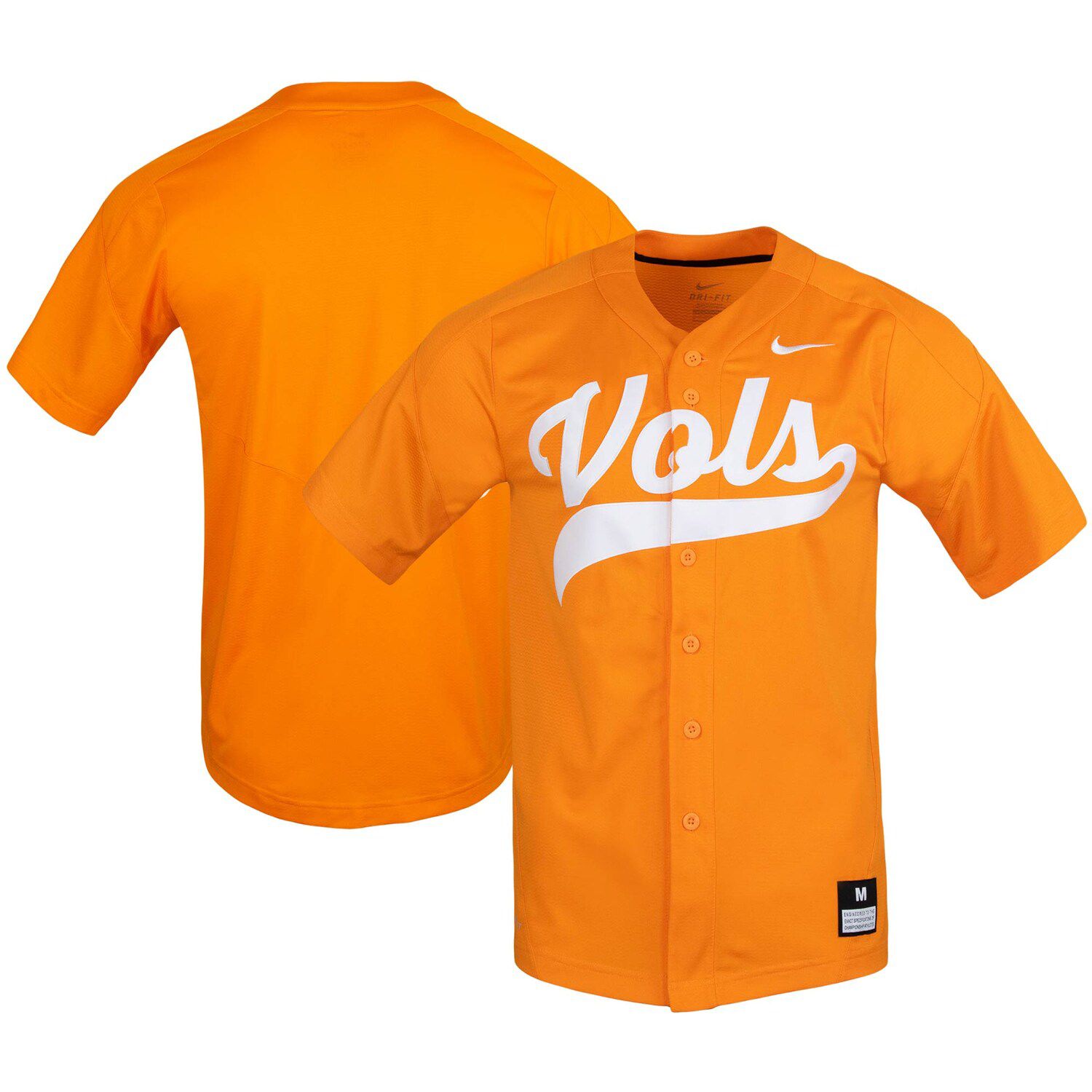 tennessee vols baseball jersey nike