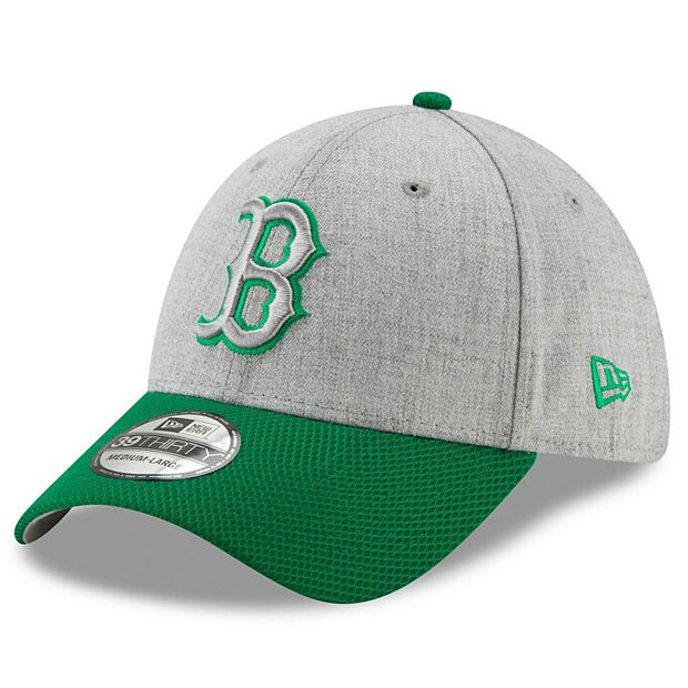 Men's New Era Gray/Green Boston Red Sox St. Patrick's Day Change Up Redux  39THIRTY Flex
