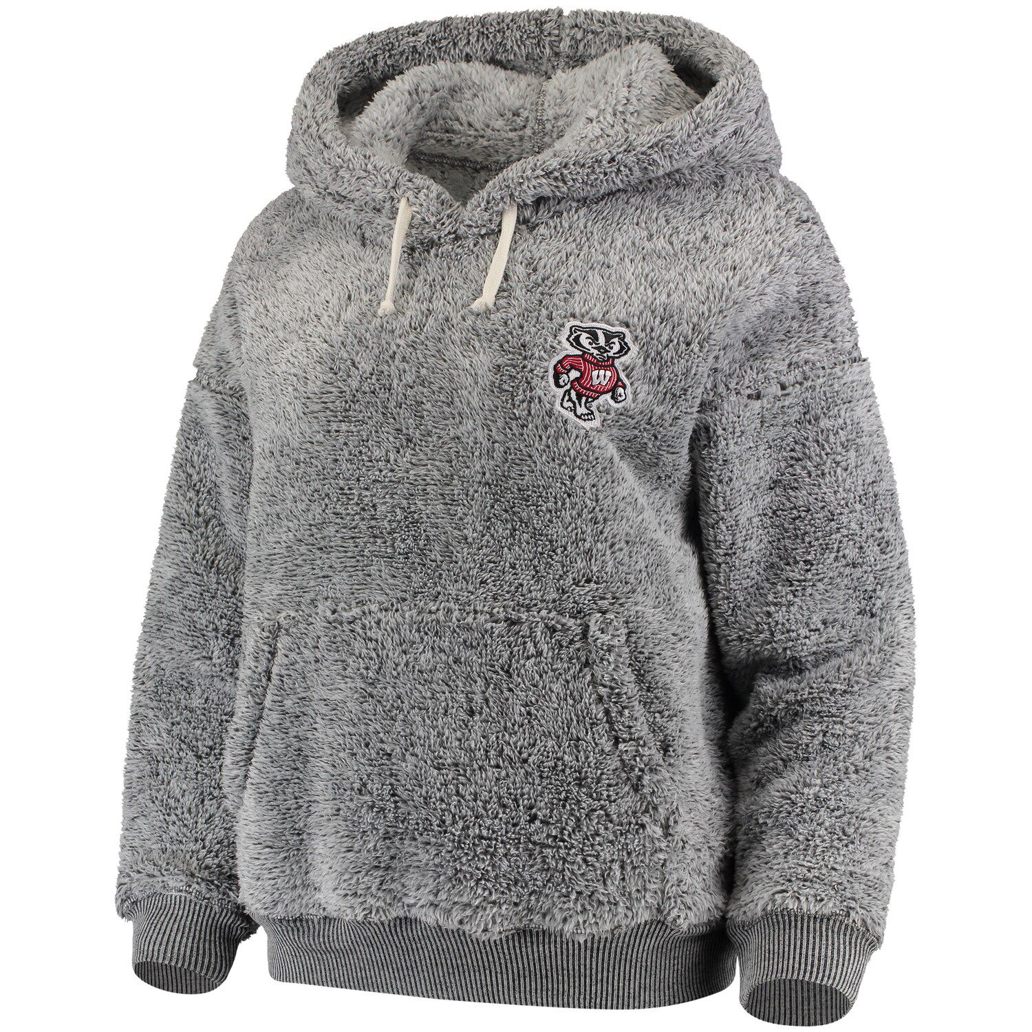 heathered sherpa hoodie