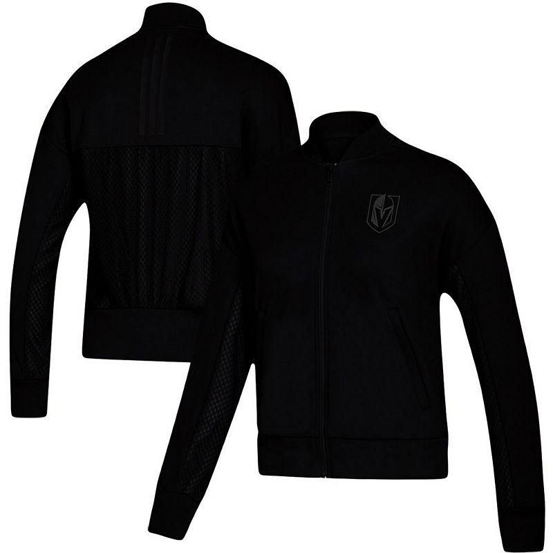 UPC 193102245483 product image for Women's adidas Black Vegas Golden Knights Stadium ID Mesh Bomber Jacket, Size: L | upcitemdb.com