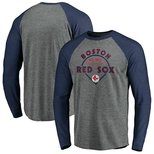 Men's Fanatics Branded Gray/Navy Boston Red Sox True Classics