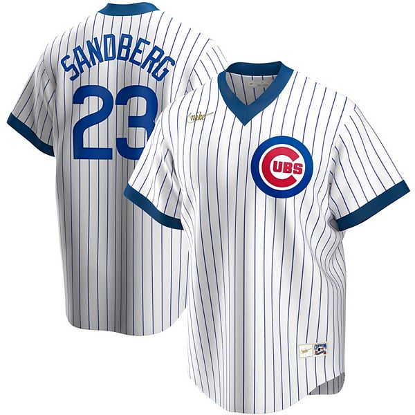 الاحفاد Men's Chicago Cubs #23 Ryne Sandberg White Home Stitched MLB Flex Base Nike Jersey حلويات مصاص