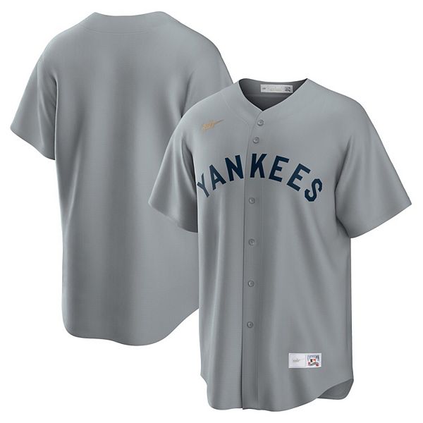 Nike Men's New York Yankees Gray Road Cooperstown Collection Team Jersey - S - Grey