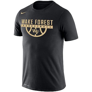 Men's Nike Black Wake Forest Demon Deacons Basketball Drop Legend Performance T-Shirt