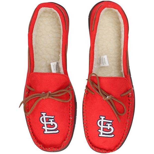 MLB STL St. Louis Cardinals Men's Slippers - Red & Blue with Logo
