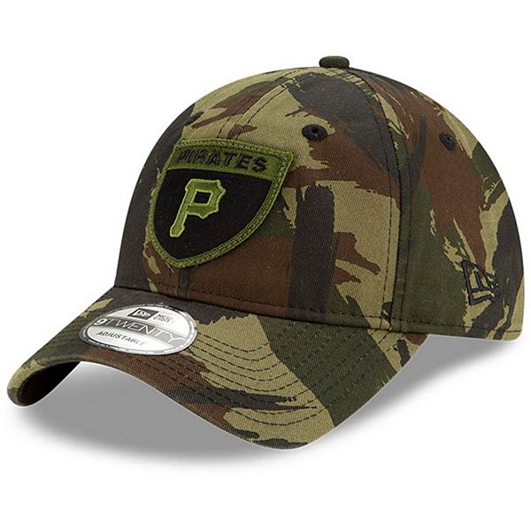 Men's New Era Camo Pittsburgh Pirates Crest 9TWENTY Adjustable Hat
