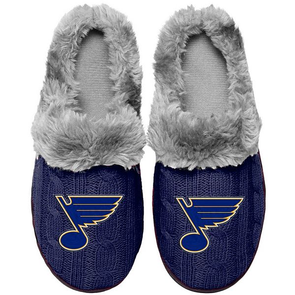 St. Louis Blues FOCO Women's Faux Fur Slide Slippers