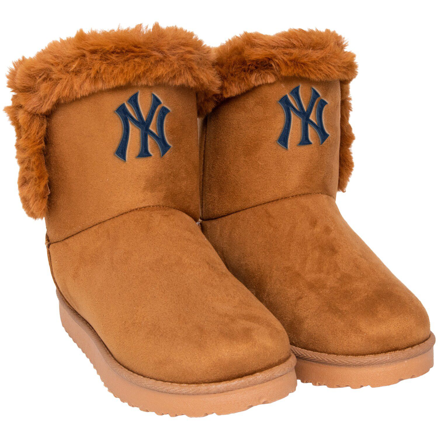 tan faux fur boots