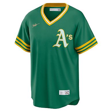 Men's Nike Reggie Jackson Kelly Green Oakland Athletics Road Cooperstown Collection Player Jersey