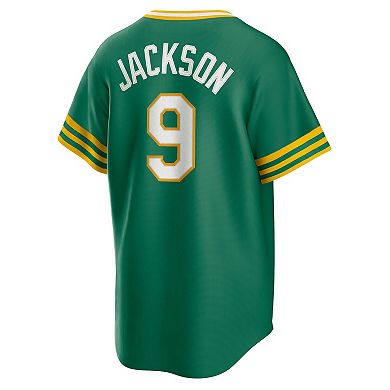 Men's Nike Reggie Jackson Kelly Green Oakland Athletics Road Cooperstown Collection Player Jersey