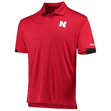 Men's Colosseum Scarlet Nebraska Huskers Santry Lightweight Polo