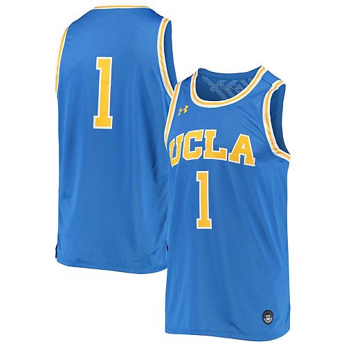 Men's Under Armour #1 Blue UCLA Bruins College Replica ...