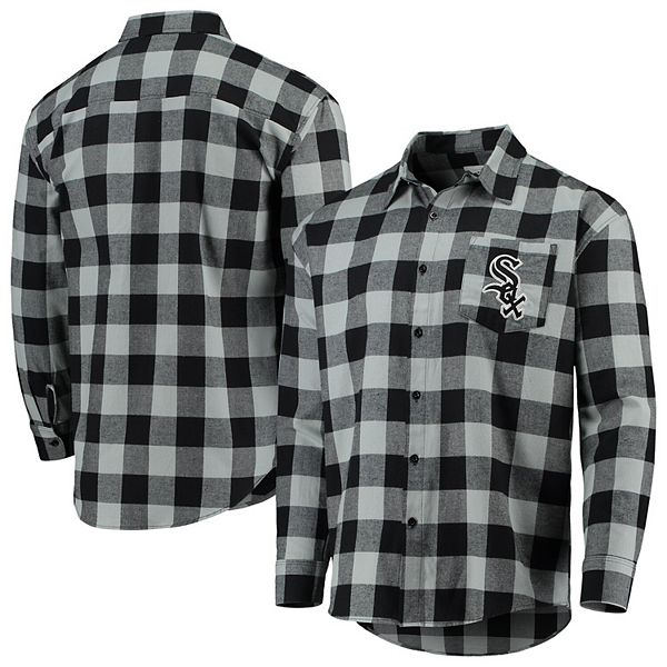 Lids Chicago White Sox Concepts Sport Women's Accolade Flannel Nightshirt -  Black/Gray