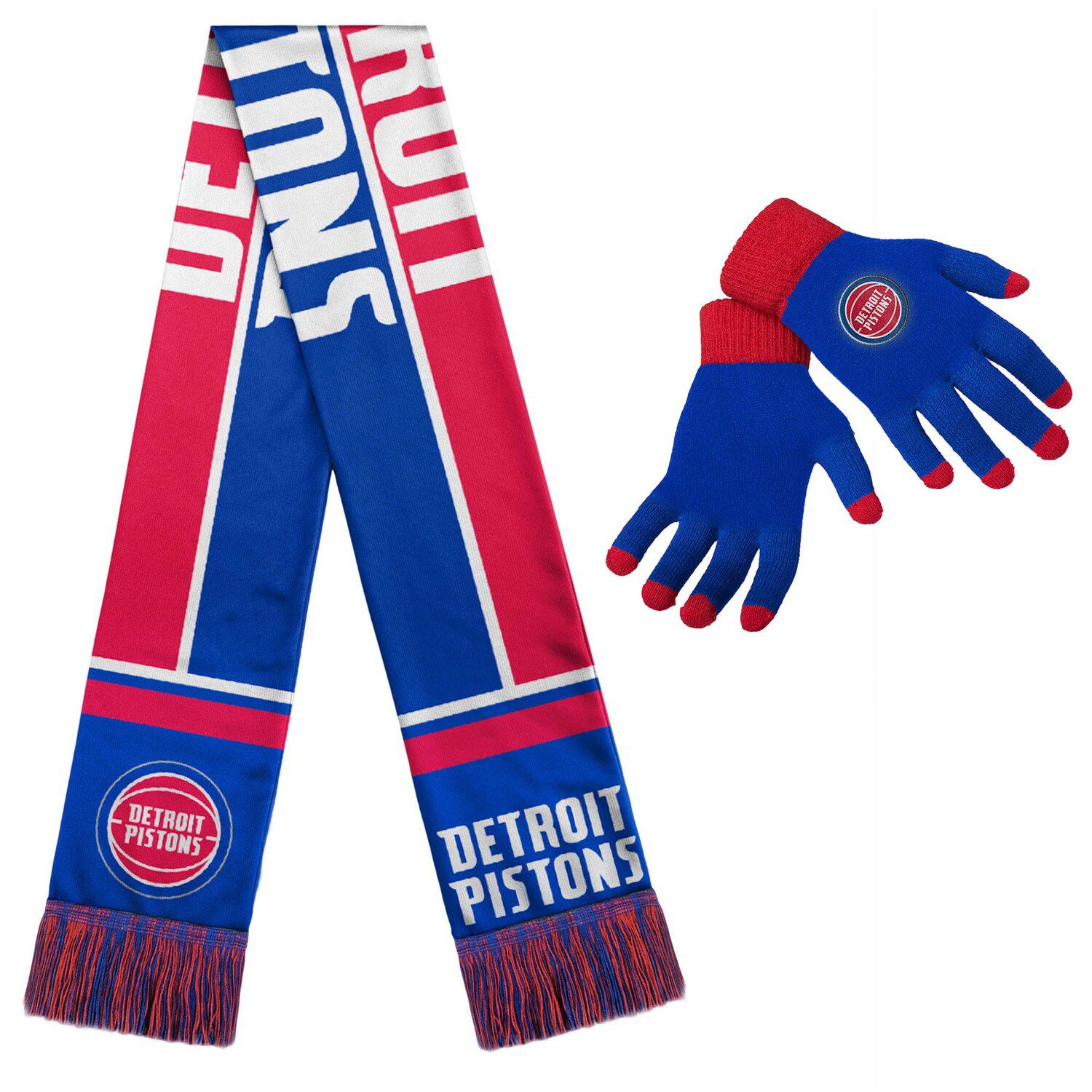 Image for Unbranded Detroit Pistons Gloves & Scarf Set at Kohl's.