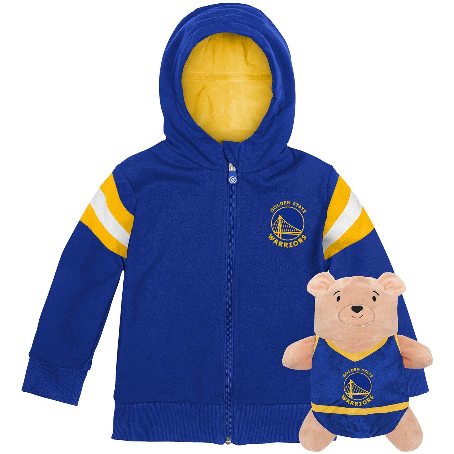 warriors full zip hoodie