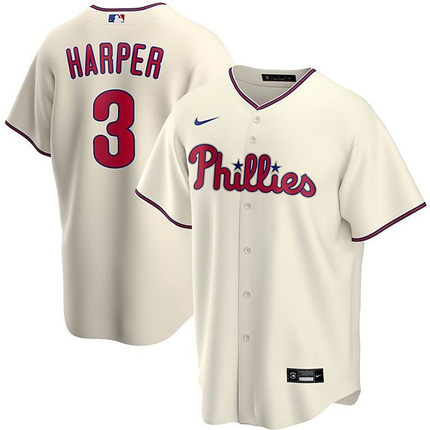 Men's Philadelphia Phillies Bryce Harper Nike White Home Replica Player  Name Jersey