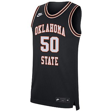 Men's Nike #50 Black Oklahoma State Cowboys Retro Replica Basketball Jersey