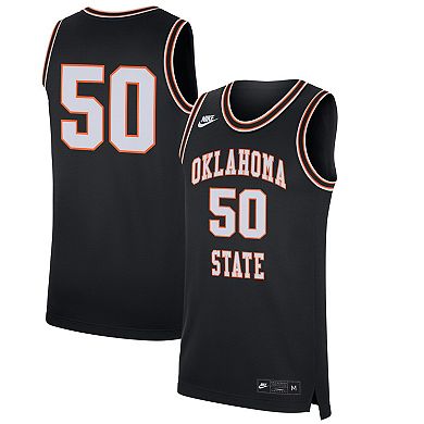 Men's Nike #50 Black Oklahoma State Cowboys Retro Replica Basketball Jersey