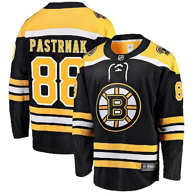Men's Fanatics Branded David Pastrnak Black Boston Bruins Home Premier Breakaway Player Jersey