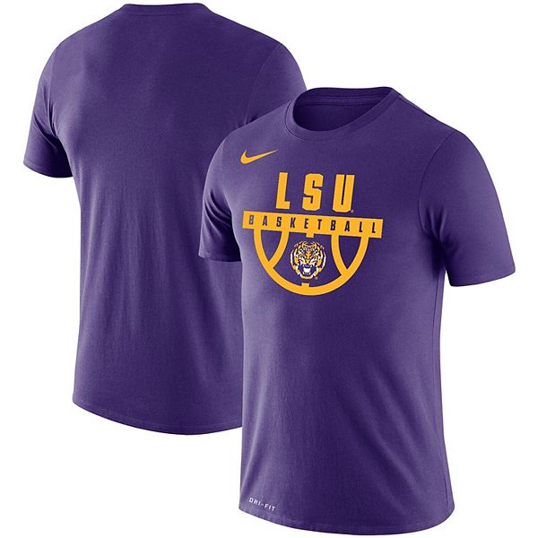 Men's Nike Purple LSU Tigers Basketball Drop Legend Performance T-Shirt