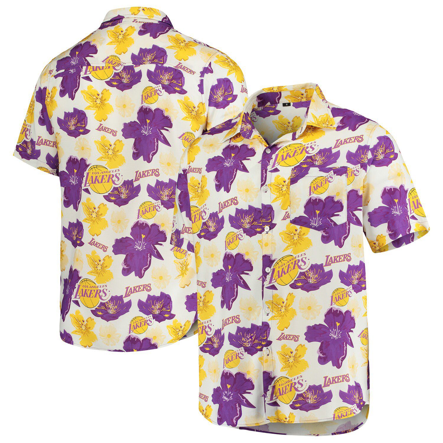 lakers button up jersey