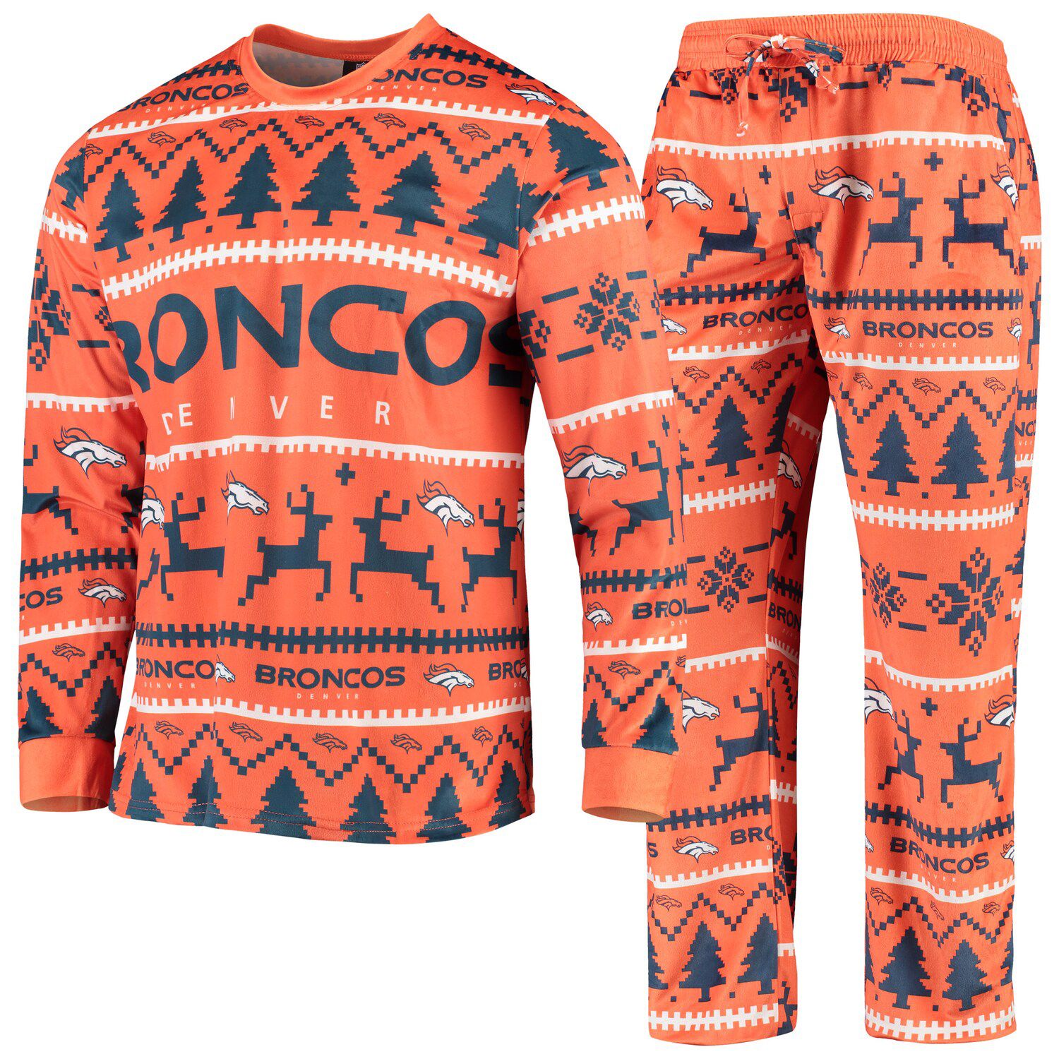 bronco pajama set