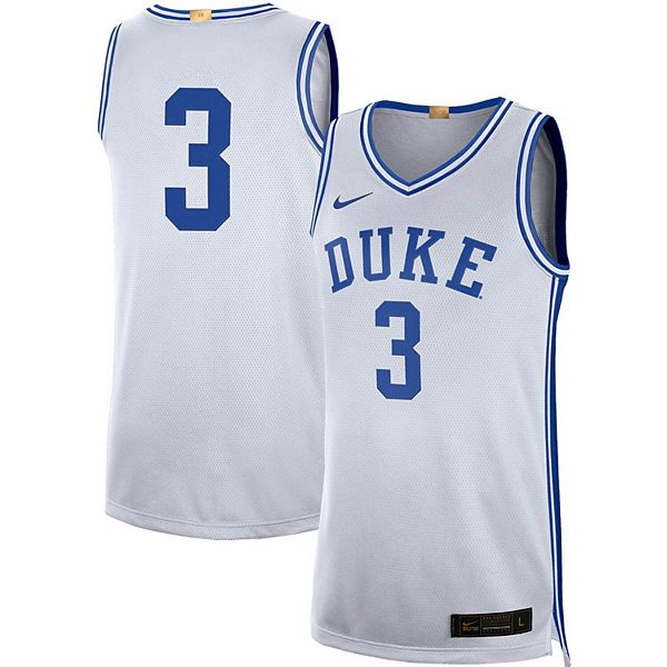Nike White Duke Blue Devils Basketball Jersey