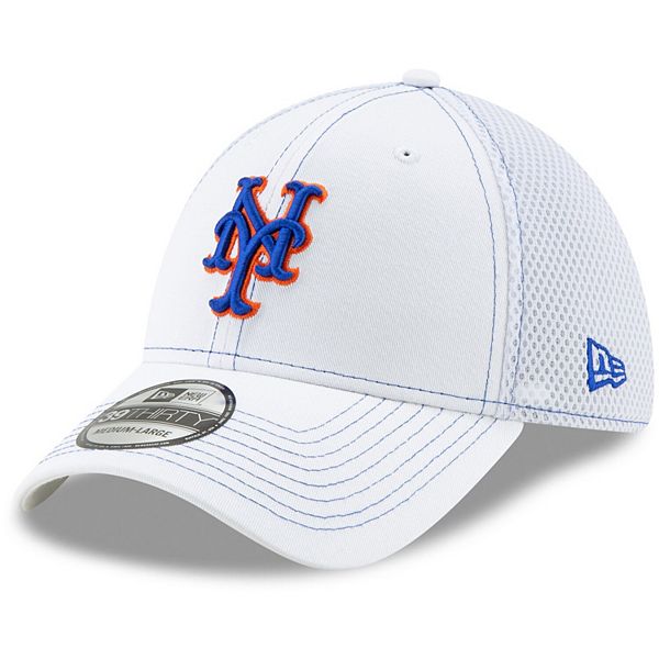 Men's New Era White New York Mets Team Neo 39THIRTY Flex Hat