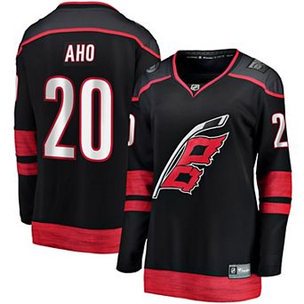 Women's Fanatics Branded Sebastian Aho Black Carolina Hurricanes Home Premier Breakaway Jersey