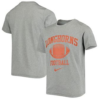 Youth Nike Heathered Gray Texas Longhorns Retro Lockup Legend Performance T-Shirt