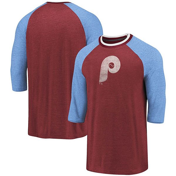 Philadelphia Phillies Fanatics Branded Distressed Team Logo Tri