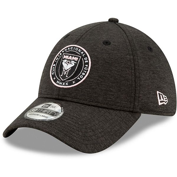 Men's New Era Black Inter Miami CF Shadow Tech 39THIRTY Flex Hat